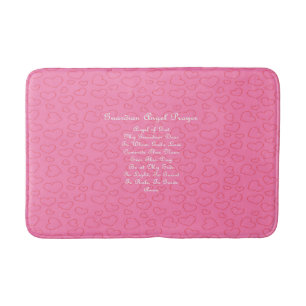 Guardian Angel Prayer Pink Bath Mat