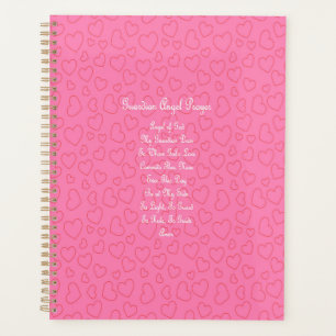 Guardian Angel Prayer Pink Planner