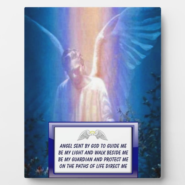 Guardian Angel  Prayer plaque (Front)