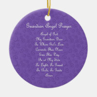 Guardian Angel Prayer Purple