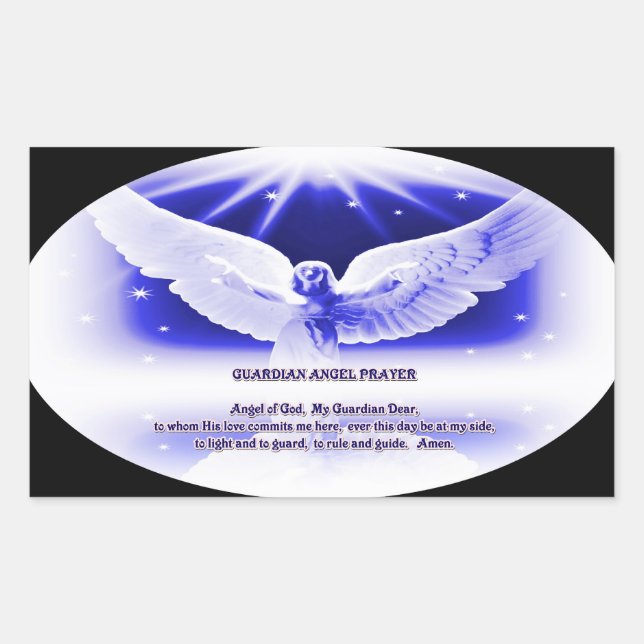 guardian angel prayer sticker (Front)