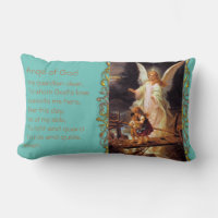 Guardian Angel Prayer Throw Pillow