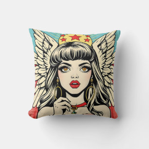 guardian angel  throw pillow