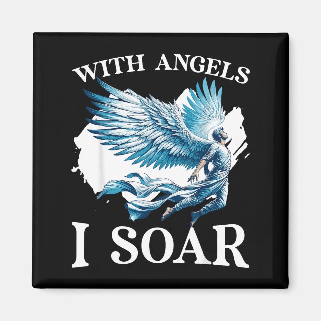 Guardian Angel Wings Memorial Day Missing Someone Magnet (Front)