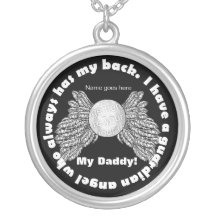 Guardian Angel wings with picture and name