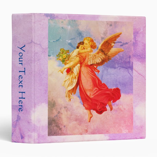 Guardian Angel With Child Art Personalized  Binder (Front/Spine)