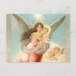 Guardian Angel with Children Postcard