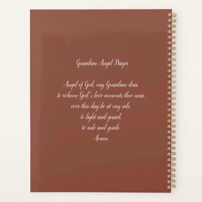 Guardian Angel with Prayer Planner (Back)