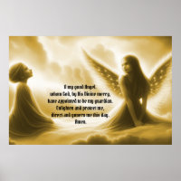 Guardian Angel with Prayer