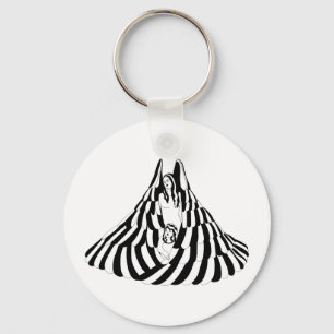 Guardian Angel Woman with little girl Art  Keychain