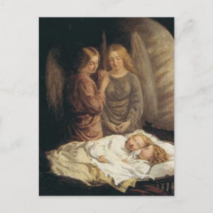 Guardian Angels Christmas Postcard