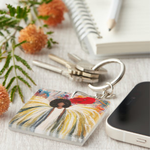 Guardian Angels Double-sided Acrylic Keychain
