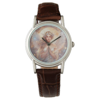 guardian angels, pastel paintings watch