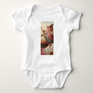Guardian angels with child baby bodysuit