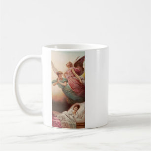 Guardian angels with child coffee mug