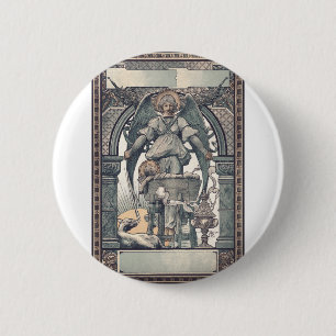 Guardian angels with Jesus child 2 Inch Round Button