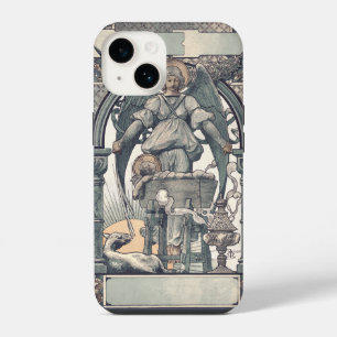Guardian angels with Jesus child iPhone 14 Case