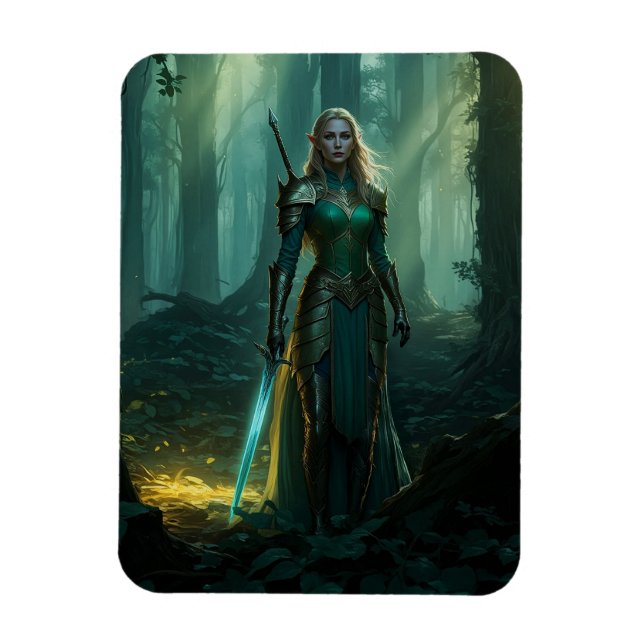 Guardian Elf of the Enchanted Realm Magnet (Vertical)