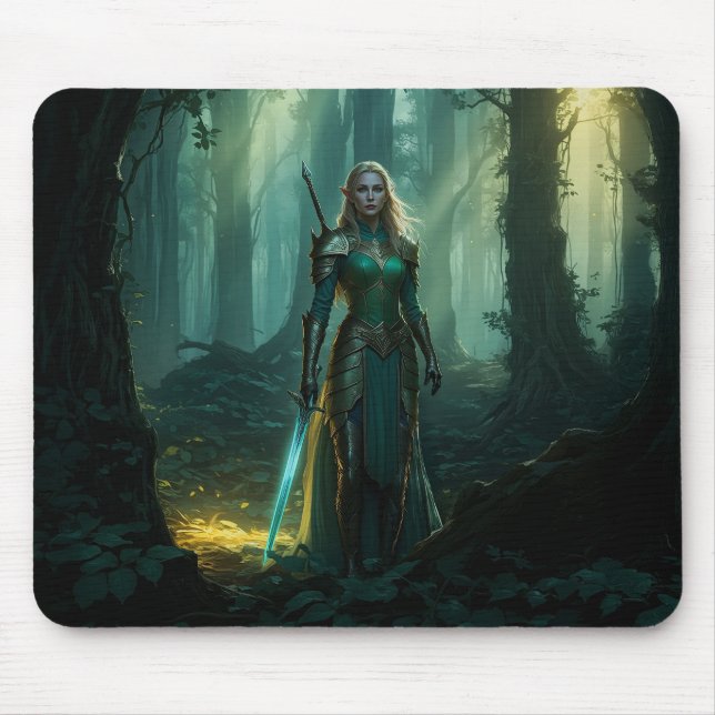 Guardian Elf of the Enchanted Realm Mouse Pad (Front)