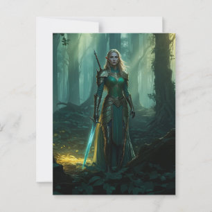 Guardian Elf of the Enchanted Realm Postcard