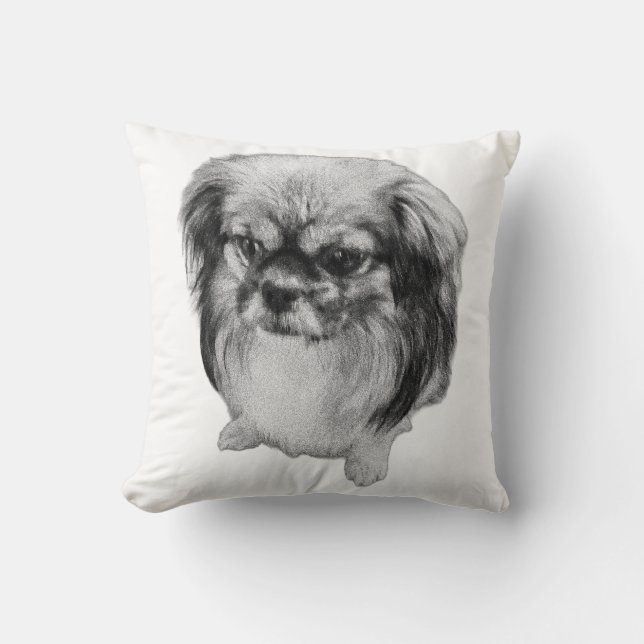 Guardian of Comfort Throw Pillow (Front)