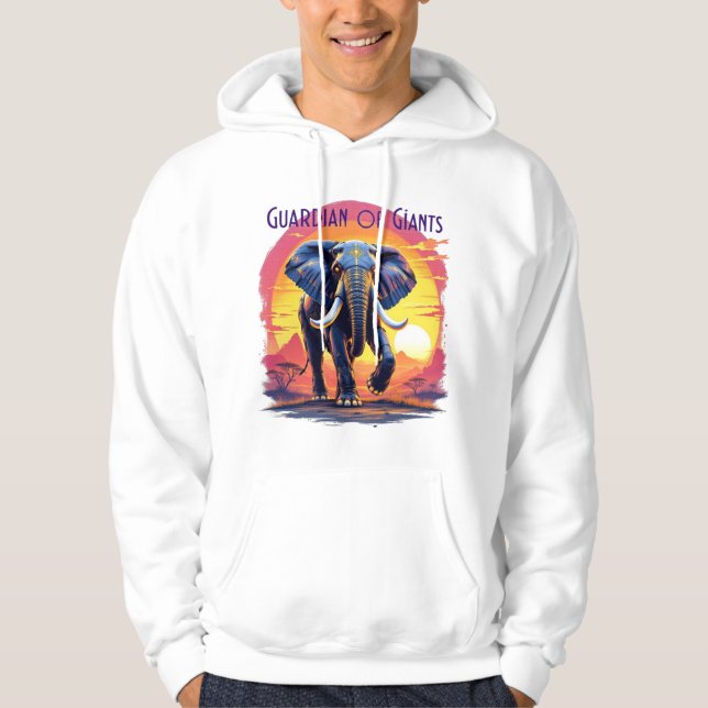 Guardian of Giants - Robotic Elephant Hoodie (Front)
