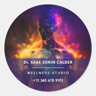 Guardian of Peace Luminous Human Classic Round Sticker