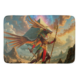 Guardian of the Celestial Gate – Anubis  Bath Mat