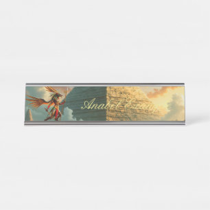 Guardian of the Celestial Gate – Anubis Desk Name Plate