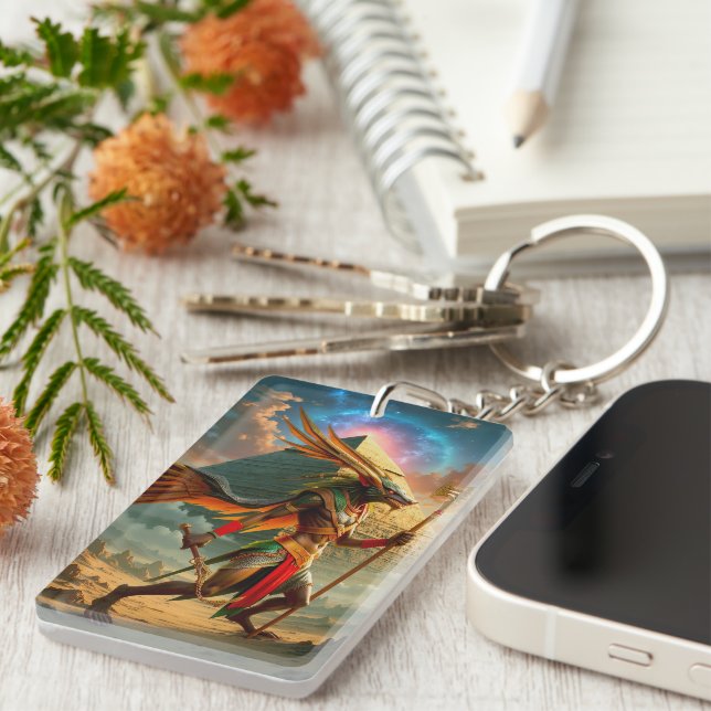 Guardian of the Celestial Gate – Anubis  Keychain (Front Right)