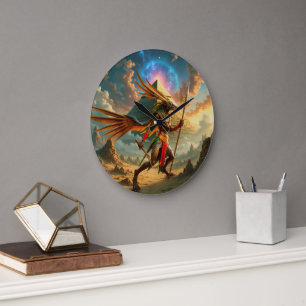 Guardian of the Celestial Gate – Anubis  Large Clock