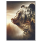 Guardian of the Forest Bear Decoupage Paper