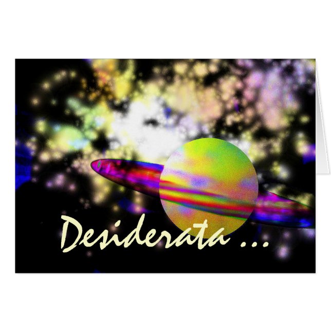 Guardian of the Galaxy DESIDERATA (Front Horizontal)