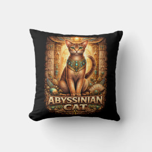 Guardian of the Golden Nile Throw Pillow