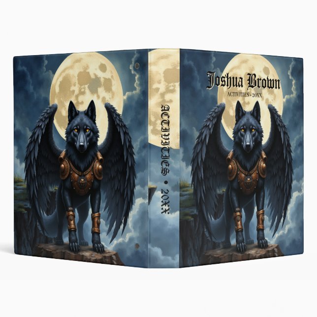 Guardian of the Moon – The Black Winged Wolf. Binder (Background)