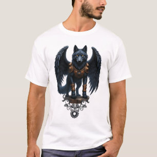 Guardian of the Moon – The Black Winged Wolf T-Shirt