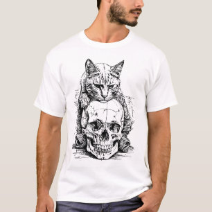 Guardian of the Skull: A Dark Cat's Realm T-Shirt