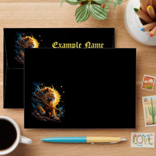 Guardian of the Solar Threshold – Lion of Balance Envelope