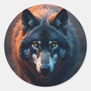 Guardian Of The Wild – Noble Wildlife Art Classic Round Sticker