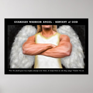 Guardian Warrior Angel Poster