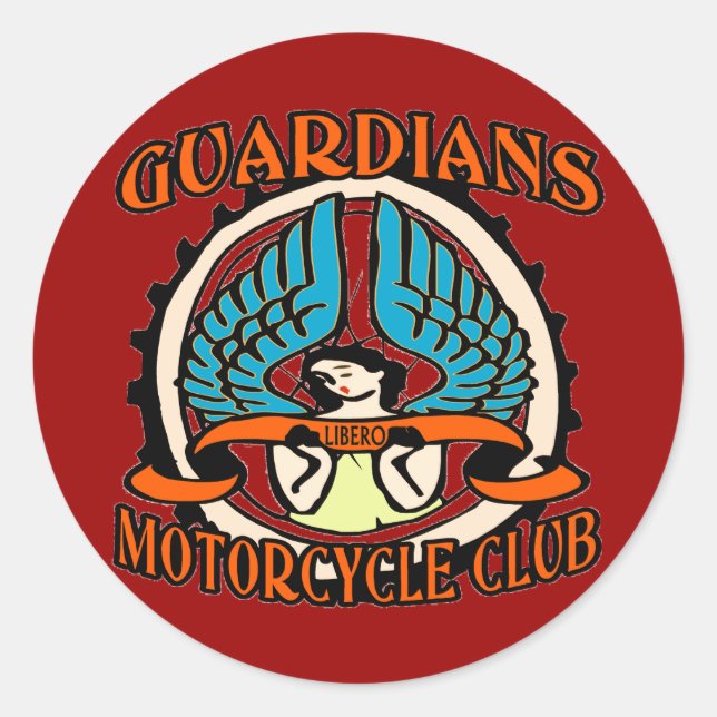 Guardians Motorcycle Club Classic Round Sticker (Front)