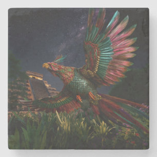 “Guardians of the Ancestral Sky: Stone Coaster