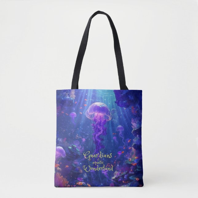 Guardians of the Aquatic Wonderland Tote Bag (Front)
