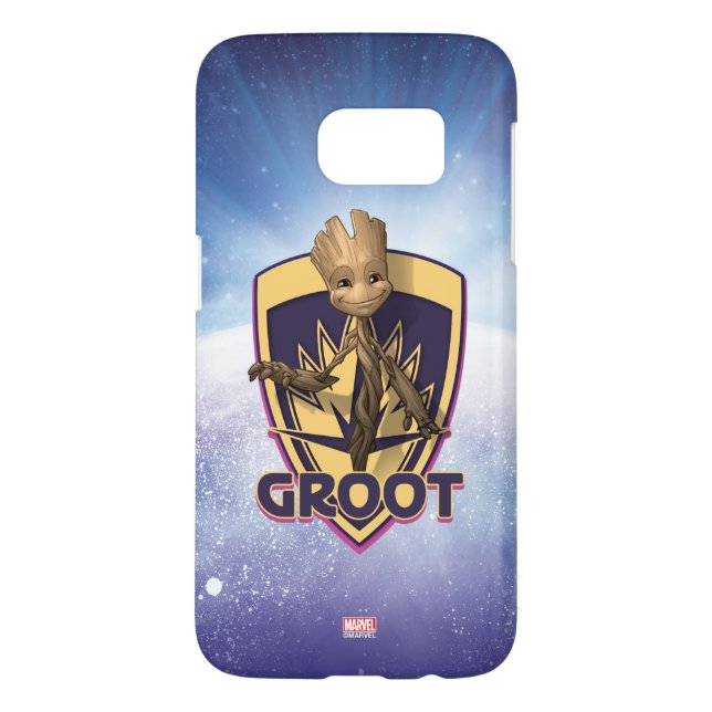Guardians of the Galaxy | Baby Groot Crest Case-Mate Samsung Galaxy Case (Back)