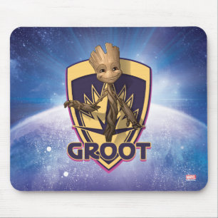 Guardians of the Galaxy   Baby Groot Crest Mouse Pad
