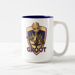 Guardians of the Galaxy Baby Groot Crest Two-Tone Coffee Mug