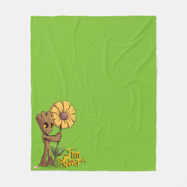 Guardians of the Galaxy | Baby Groot & Daisy Fleece Blanket (Front)