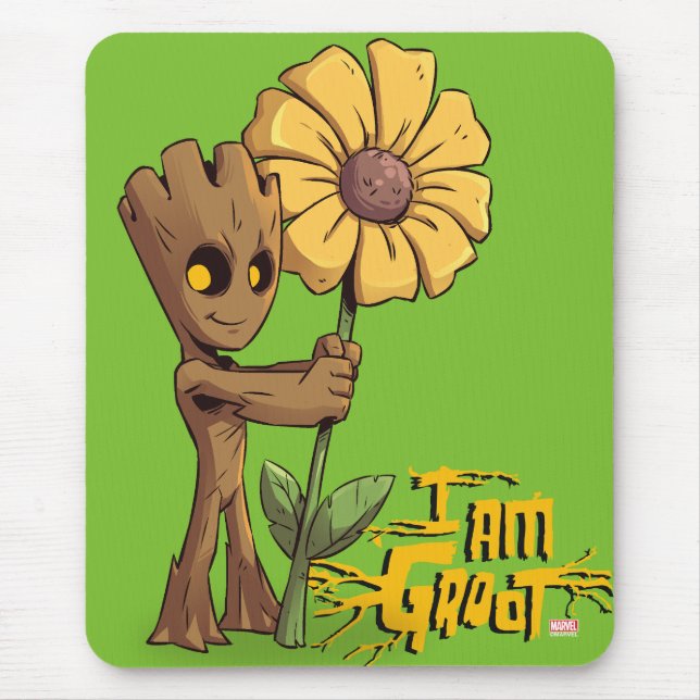 Guardians of the Galaxy | Baby Groot & Daisy Mouse Pad (Front)