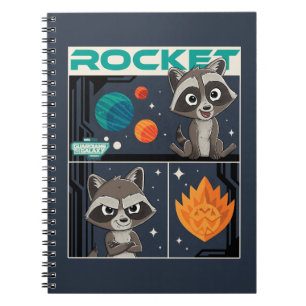 Guardians of the Galaxy Baby Rocket Cartoon Notebook