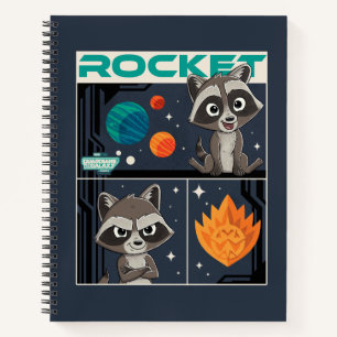 Guardians of the Galaxy Baby Rocket Cartoon Notebook